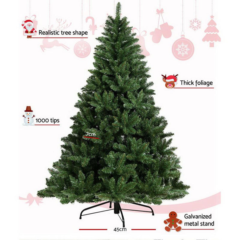 7FT Christmas Tree - Green - Rivercity House & Home Co. (ABN 18 642 972 209) - Affordable Modern Furniture Australia