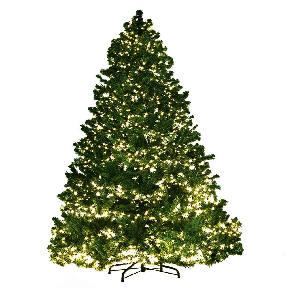 7FT Christmas Tree with LED Lights - Warm White - Rivercity House & Home Co. (ABN 18 642 972 209) - Affordable Modern Furniture Australia