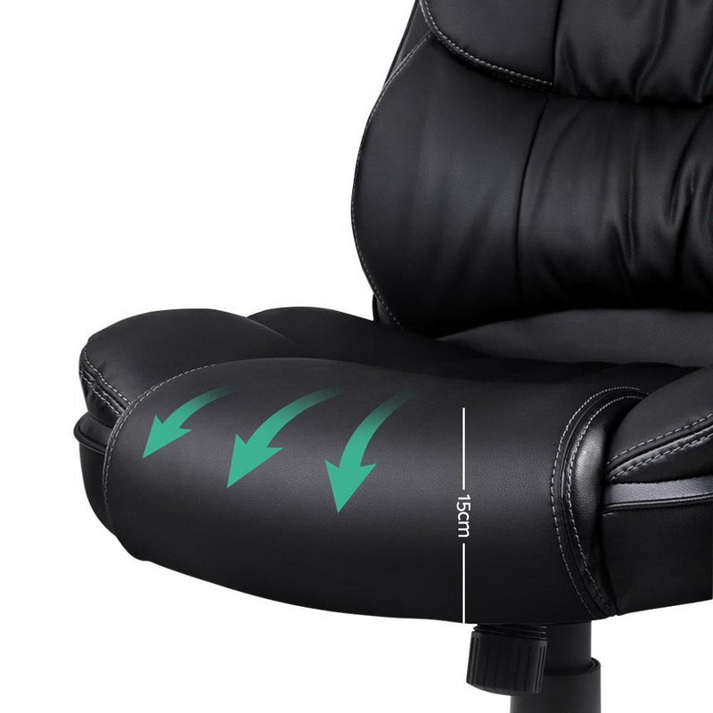 8 Point Reclining Massage Chair (Black) - Rivercity House & Home Co. (ABN 18 642 972 209) - Affordable Modern Furniture Australia