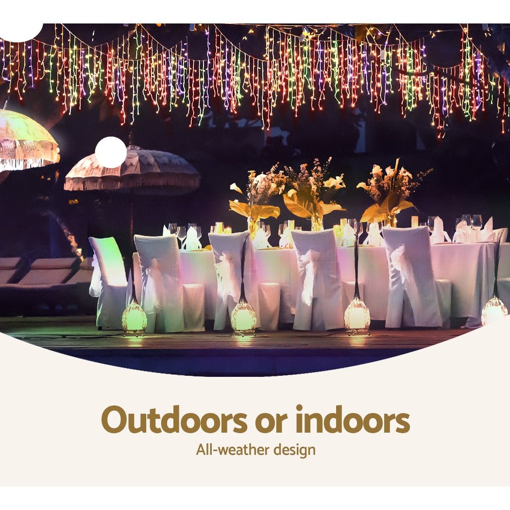 800 LED Christmas Icicle Lights Mutlicolour - Occasions - Rivercity House & Home Co. (ABN 18 642 972 209) - Affordable Modern Furniture Australia