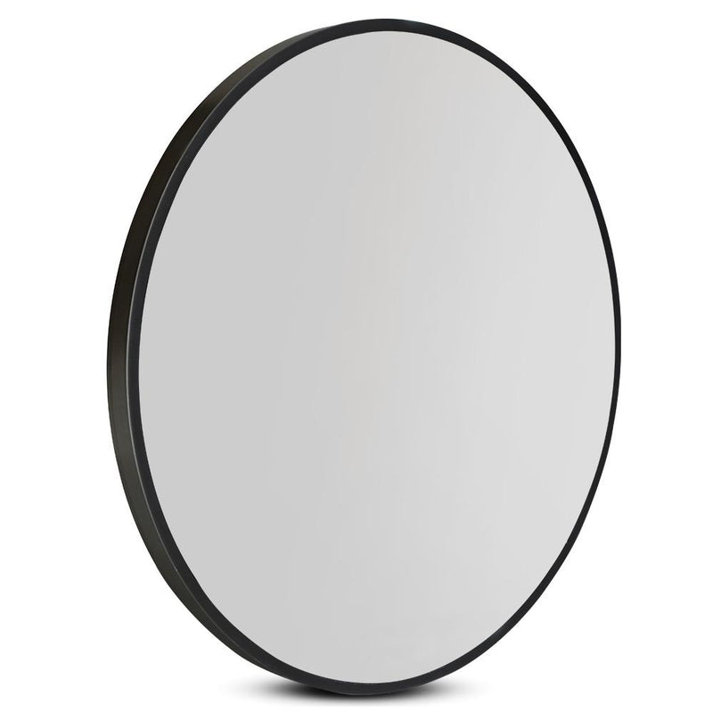 90CM Wall Mirror Bathroom Makeup Mirror Round Frameless Polished - Home & Garden > Bathroom Accessories - Rivercity House And Home Co.