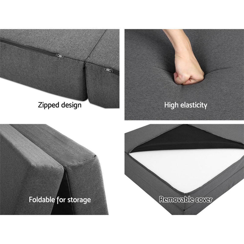 Double Size | Portable Folding Foam Mattress Portable - Rivercity House & Home Co. (ABN 18 642 972 209) - Affordable Modern Furniture Australia