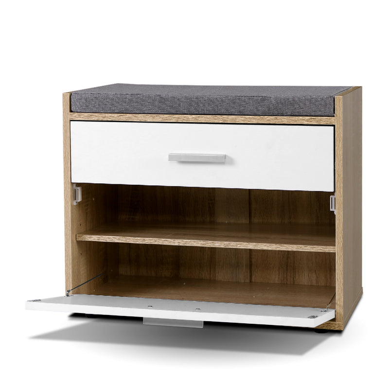 Shoe Cabinet Bench Storage Organiser Seat - Rivercity House & Home Co. (ABN 18 642 972 209) - Affordable Modern Furniture Australia