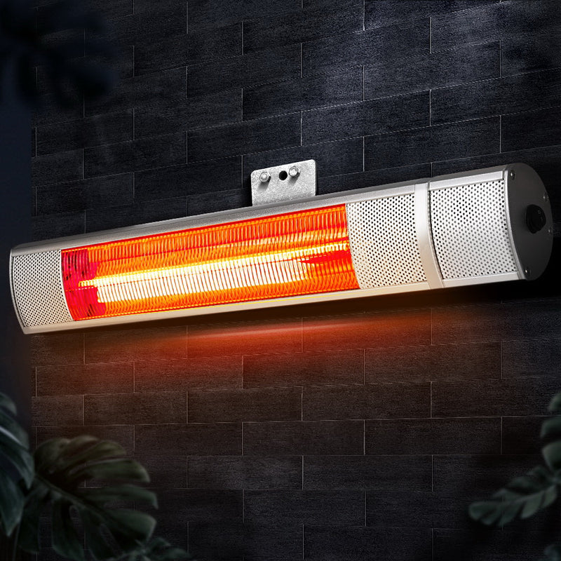 Devanti Electric Infrared Strip Heater Radiant Heaters Reamote control 2000W - Appliances > Heaters - Rivercity House & Home Co. (ABN 18 642 972 209) - Affordable Modern Furniture Australia