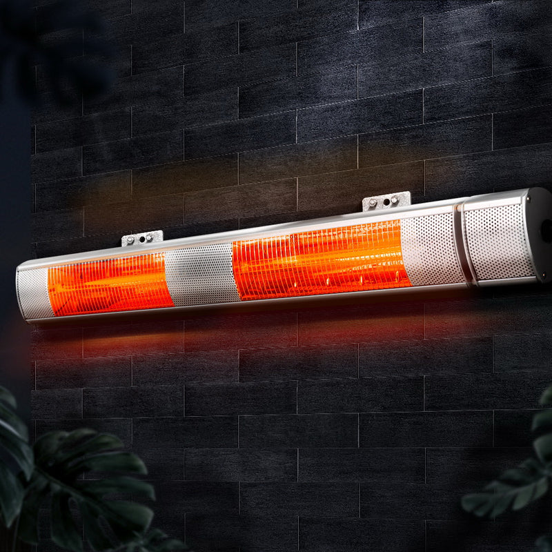 Devanti Electric Infrared Strip Heater Radiant Heaters Reamote control 3000W - Appliances > Heaters - Rivercity House & Home Co. (ABN 18 642 972 209) - Affordable Modern Furniture Australia