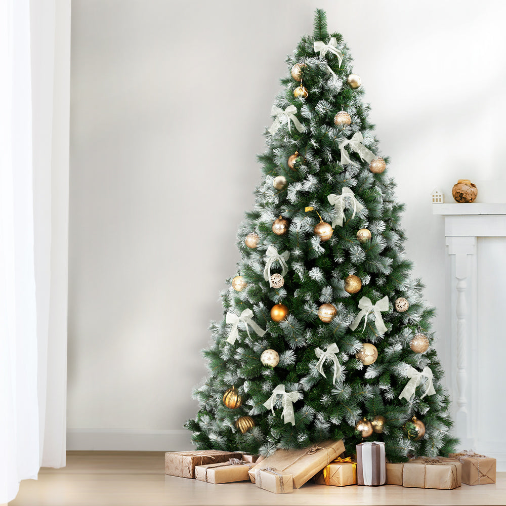 2.7M Christmas Tree with Pine Needle Snow Wrap Xmas Tree 1765 Tips - Occasions > Christmas - Rivercity House & Home Co. (ABN 18 642 972 209) - Affordable Modern Furniture Australia