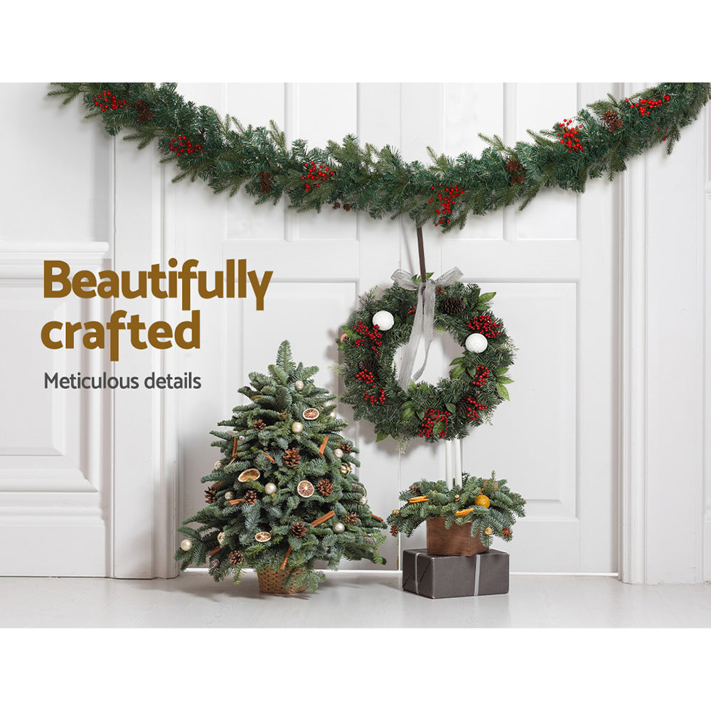 2.4M Christmas Garland with Ornament Warm Lights - Occasions > Christmas - Rivercity House & Home Co. (ABN 18 642 972 209) - Affordable Modern Furniture Australia