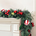 2.7M 9FT Christmas Garland with Ornaments