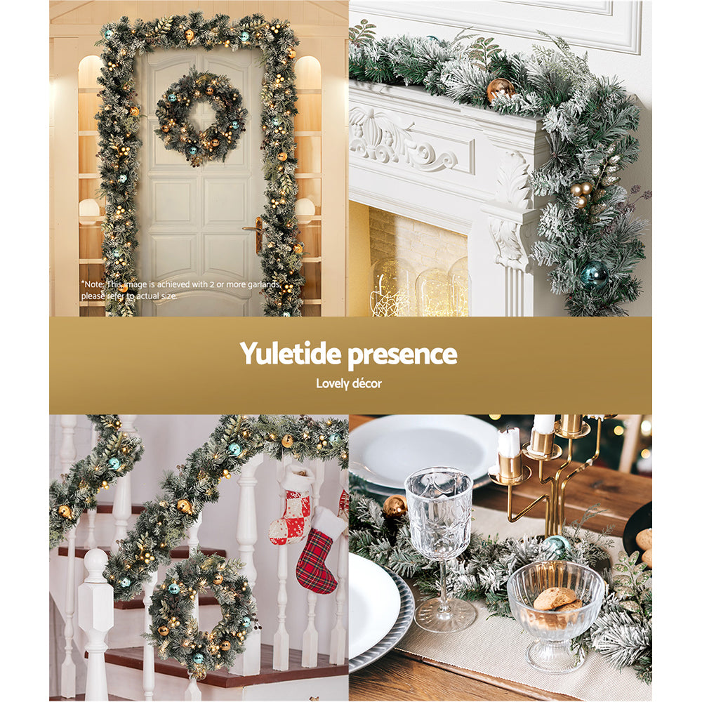 2.7M Pre-Lit Christmas Garland with Ornaments - Occasions > Christmas - Rivercity House & Home Co. (ABN 18 642 972 209) - Affordable Modern Furniture Australia