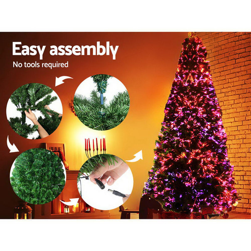 8FT Christmas Tree | Tips: 500 | Fibre Optic - Occasions - Rivercity House & Home Co. (ABN 18 642 972 209) - Affordable Modern Furniture Australia
