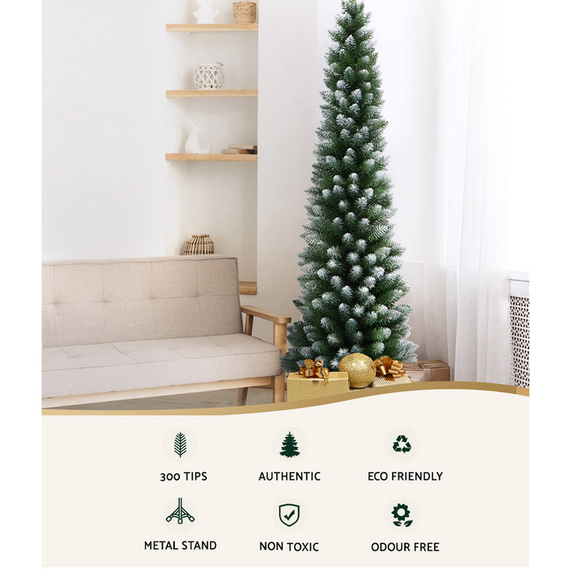 1.8M / 6FT Christmas Tree with Snow 300 Tips Xmas Decoration - Occasions > Christmas - Rivercity House & Home Co. (ABN 18 642 972 209) - Affordable Modern Furniture Australia