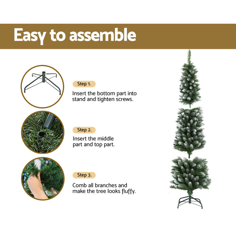 1.8M / 6FT Christmas Tree with Snow 300 Tips Xmas Decoration - Occasions > Christmas - Rivercity House & Home Co. (ABN 18 642 972 209) - Affordable Modern Furniture Australia