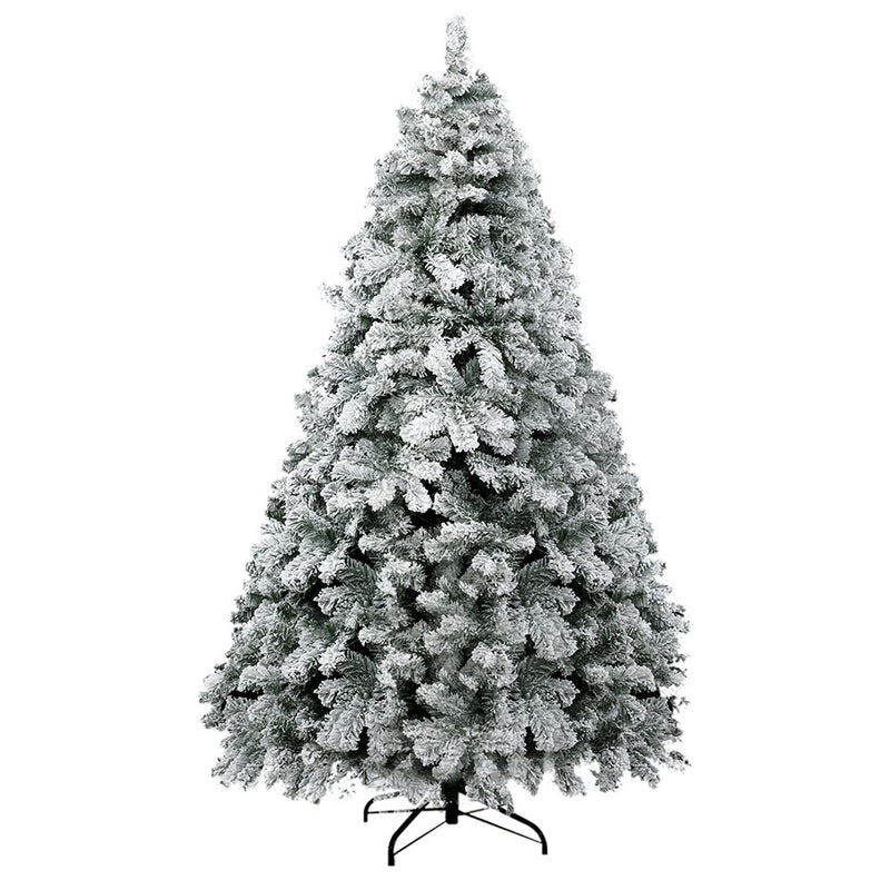 Snowy Christmas Tree 1.8M 6FT Xmas Decorations 520 Tips - Rivercity House & Home Co. (ABN 18 642 972 209) - Affordable Modern Furniture Australia