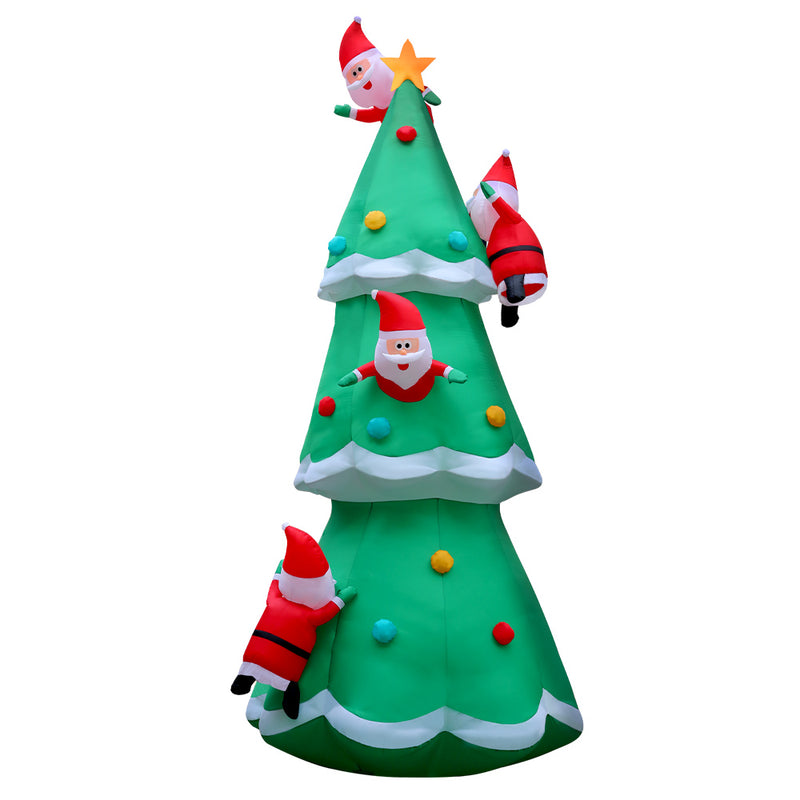 5M Christmas Inflatable Santa on Christmas Tree Xmas Decor LED - Rivercity House & Home Co. (ABN 18 642 972 209) - Affordable Modern Furniture Australia