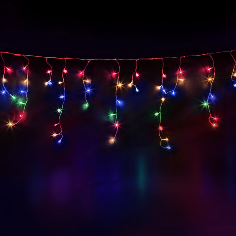 500 LED Solar Powered Christmas Icicle Lights 20M Outdoor Fairy String Party Multicolour - Occasions - Rivercity House & Home Co. (ABN 18 642 972 209) - Affordable Modern Furniture Australia