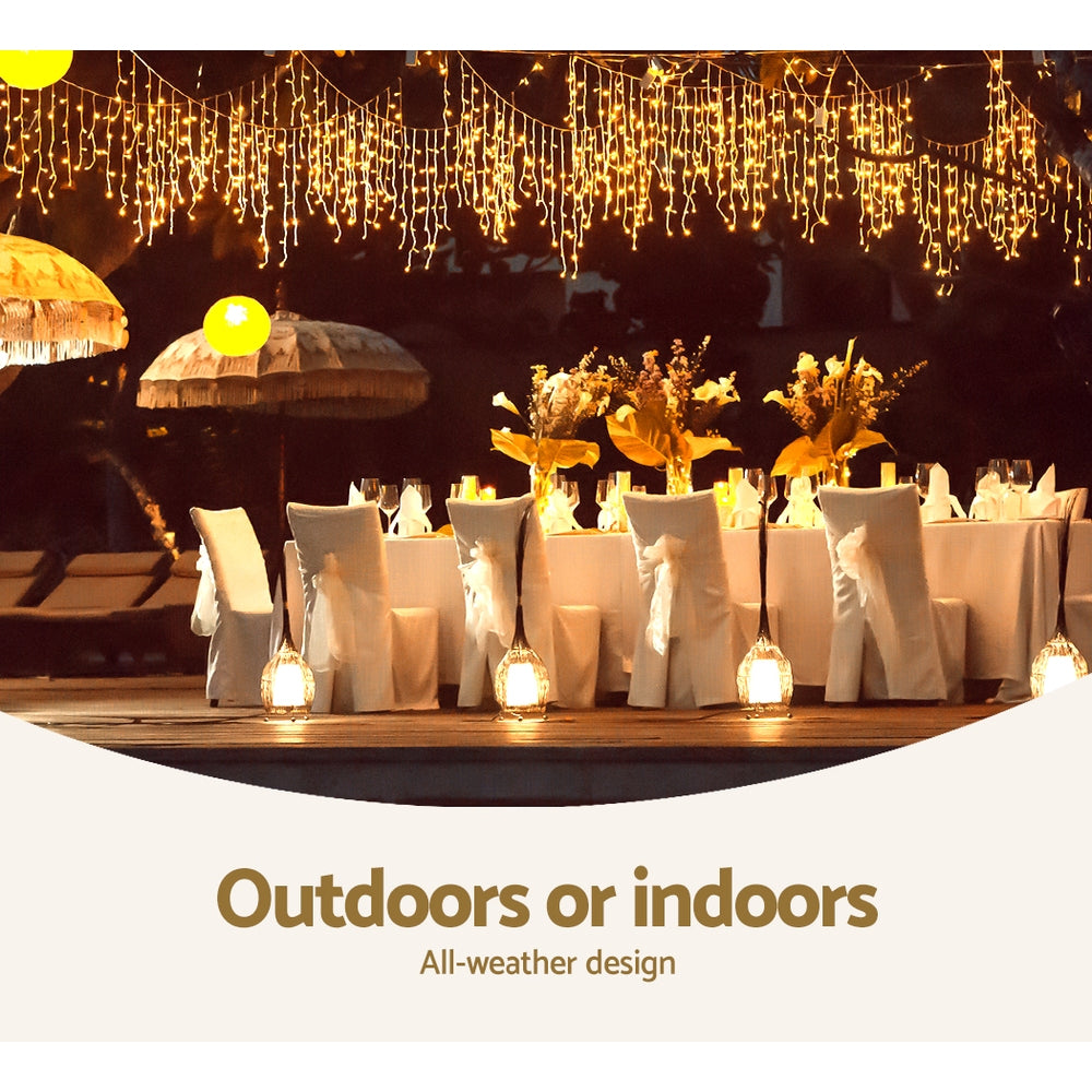 800 LED Christmas Icicle Lights Warm White - Occasions - Rivercity House & Home Co. (ABN 18 642 972 209) - Affordable Modern Furniture Australia