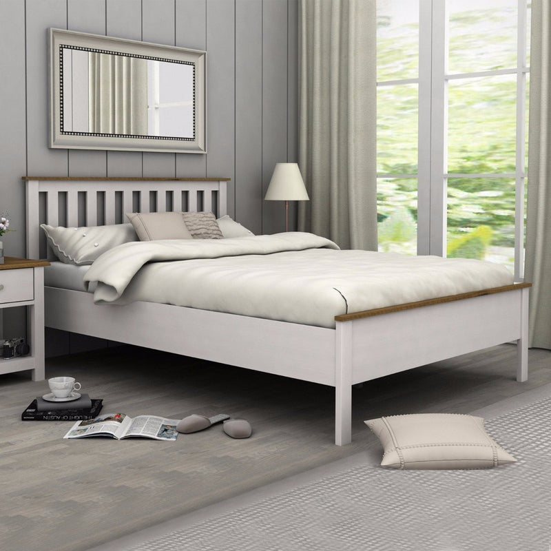 Abelina Queen Bed Frame White - Furniture > Bedroom - Rivercity House & Home Co. (ABN 18 642 972 209) - Affordable Modern Furniture Australia