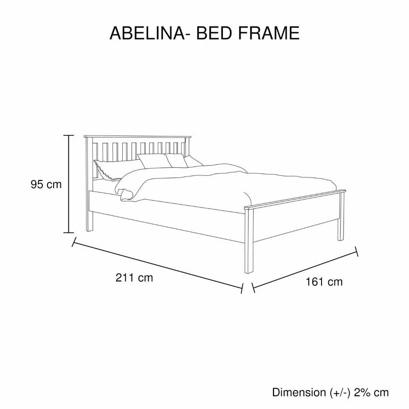 Abelina Queen Bed Frame White - Furniture > Bedroom - Rivercity House & Home Co. (ABN 18 642 972 209) - Affordable Modern Furniture Australia