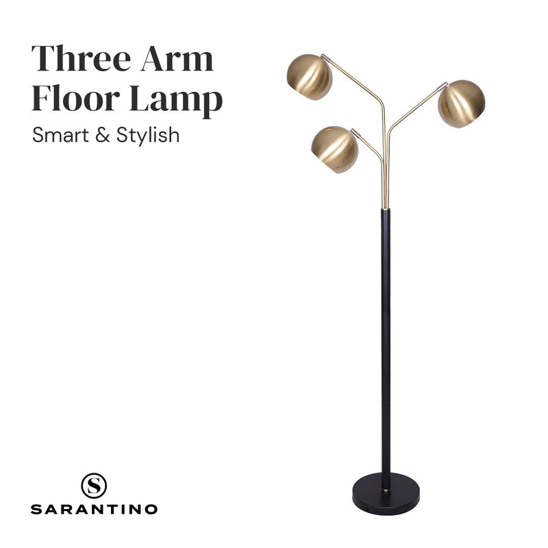 Adjustable 3-Arm Arc Lamp - Home & Garden > Lighting - Rivercity House & Home Co. (ABN 18 642 972 209) - Affordable Modern Furniture Australia
