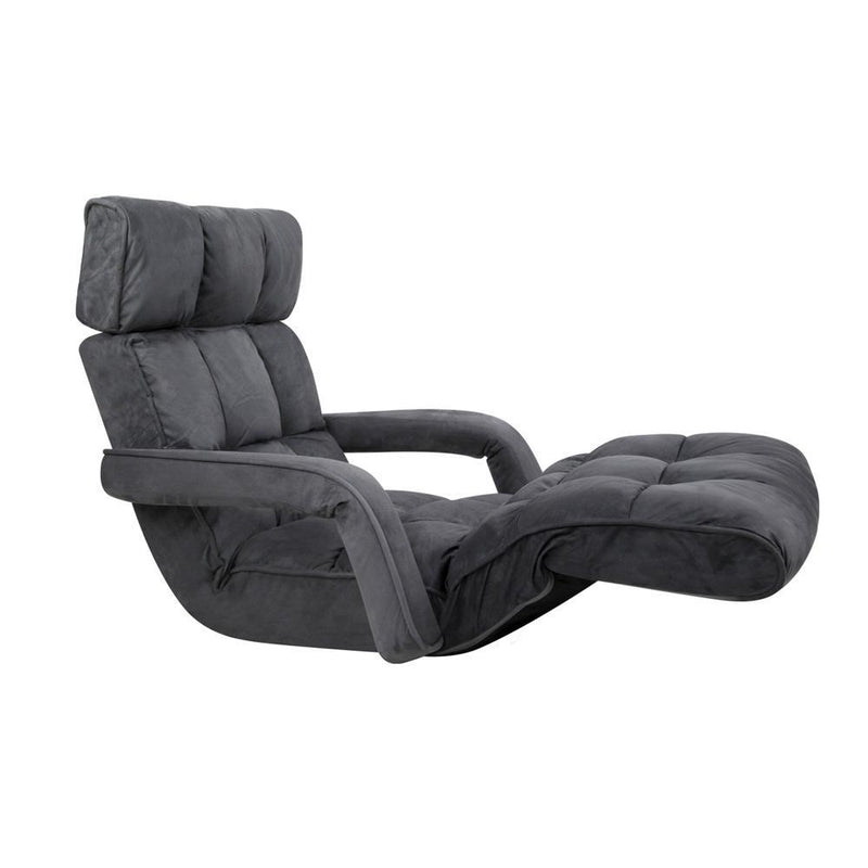 Adjustable Lounger with Arms - Charcoal - Furniture > Living Room - Rivercity House And Home Co.