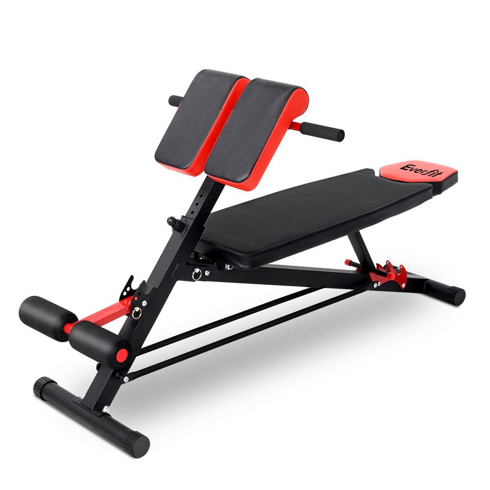 Adjustable Abdominal Crunch Sit Up Bench - Sports & Fitness