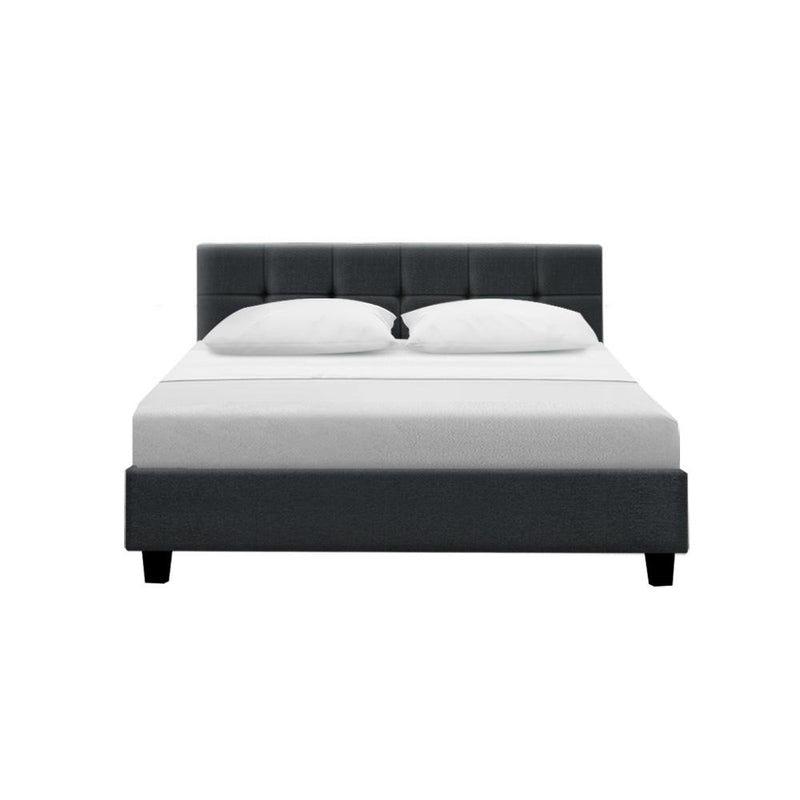 Agnes Double Bed Frame Charcoal - Furniture > Bedroom - Rivercity House & Home Co. (ABN 18 642 972 209) - Affordable Modern Furniture Australia