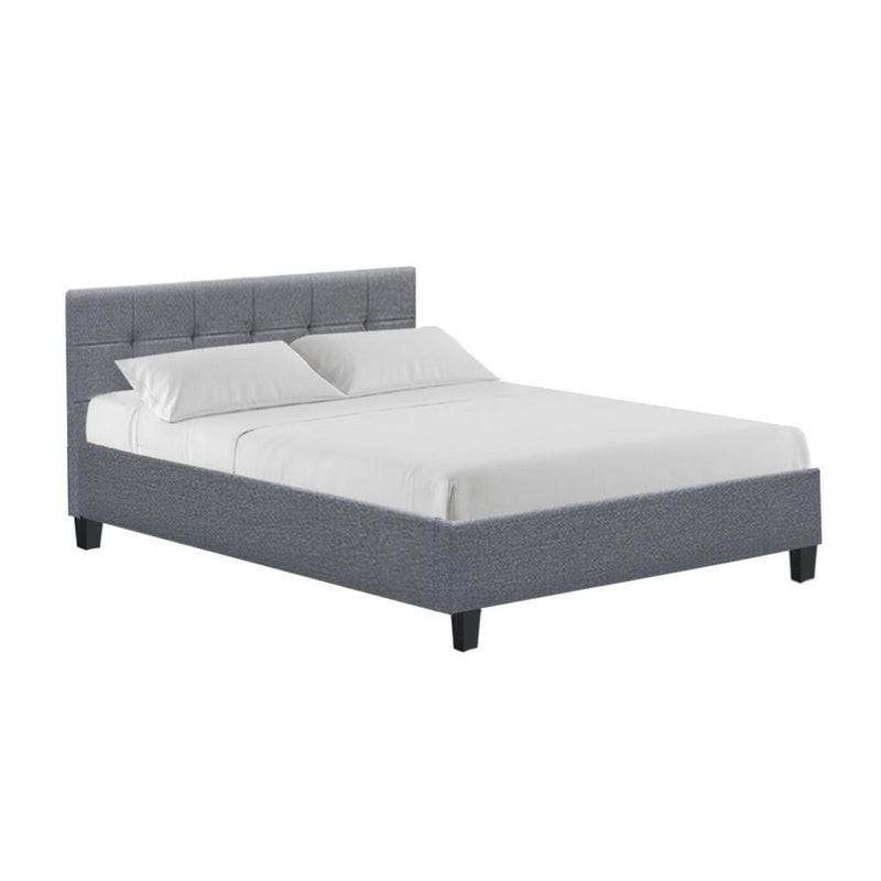 Agnes Double Bed Frame Grey - Furniture > Bedroom - Rivercity House And Home Co.