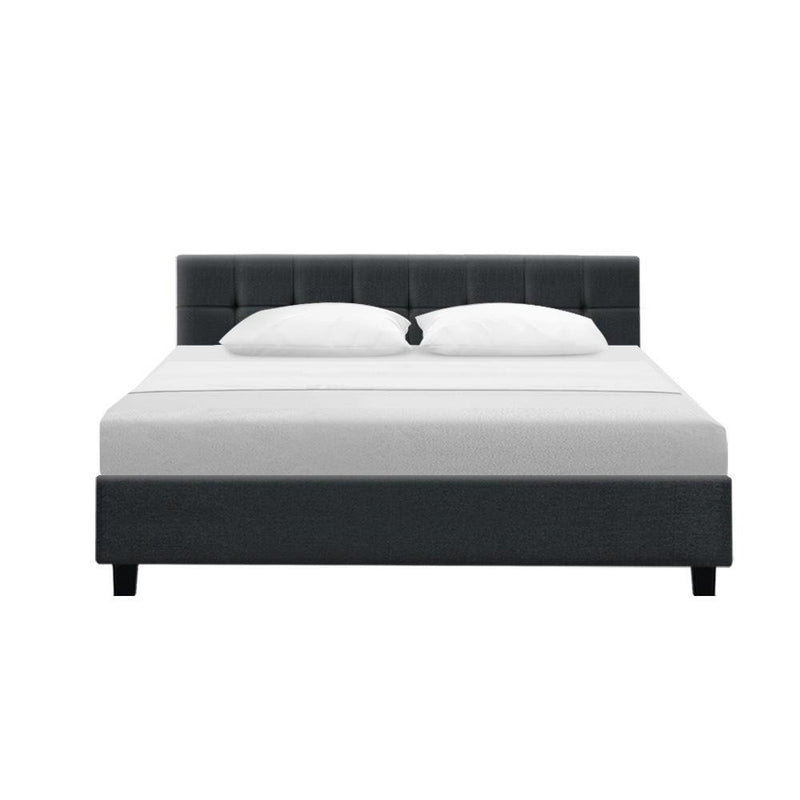 Agnes King Bed Frame Charcoal - Furniture > Bedroom - Rivercity House & Home Co. (ABN 18 642 972 209) - Affordable Modern Furniture Australia