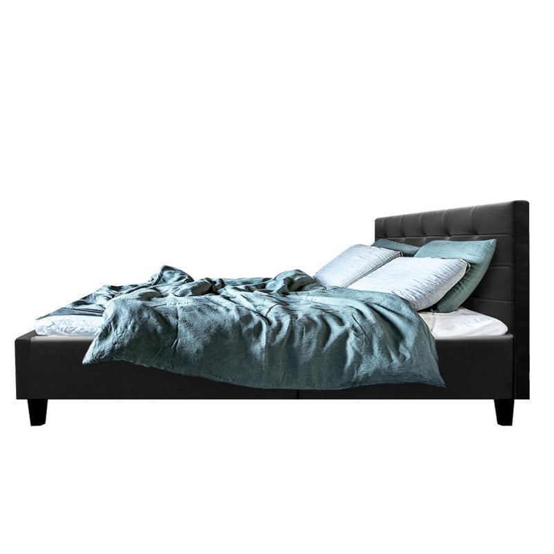 Agnes Queen Bed Frame Black - Furniture > Bedroom - Rivercity House And Home Co.