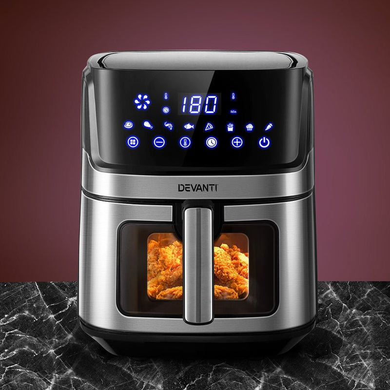 Air Fryer 6.5L LCD Fryers Oven Airfryer Healthy Cooker Oil Free Kitchen - Appliances > Kitchen Appliances - Rivercity House & Home Co. (ABN 18 642 972 209) - Affordable Modern Furniture Australia