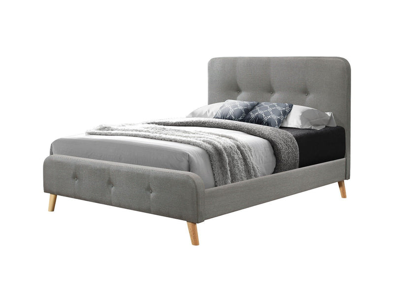 Albert Queen Bed Frame Light Grey - Furniture > Bedroom - Rivercity House & Home Co. (ABN 18 642 972 209) - Affordable Modern Furniture Australia