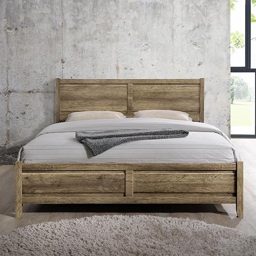 Alice Wooden Queen Bed Base Oak - Furniture > Bedroom - Rivercity House & Home Co. (ABN 18 642 972 209) - Affordable Modern Furniture Australia