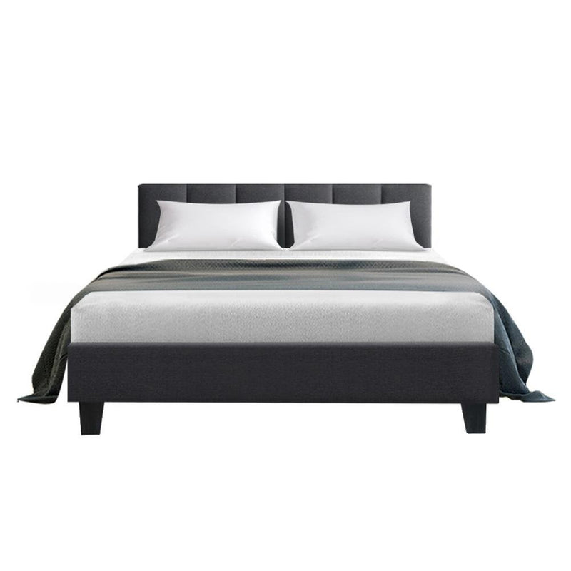 Alma Double Bed Frame Charcoal - Furniture > Bedroom - Rivercity House And Home Co.