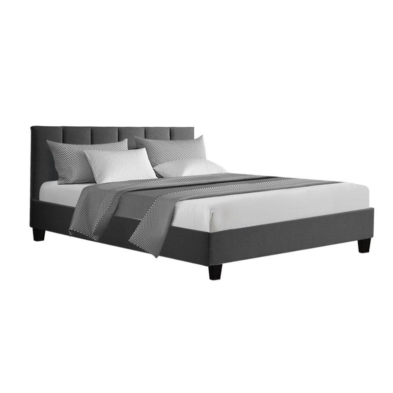 Alma Double Bed Frame Charcoal - Furniture > Bedroom - Rivercity House And Home Co.