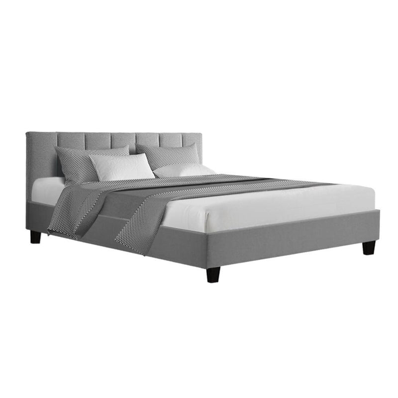 Alma Queen Bed Frame Grey - Furniture > Bedroom - Rivercity House & Home Co. (ABN 18 642 972 209) - Affordable Modern Furniture Australia