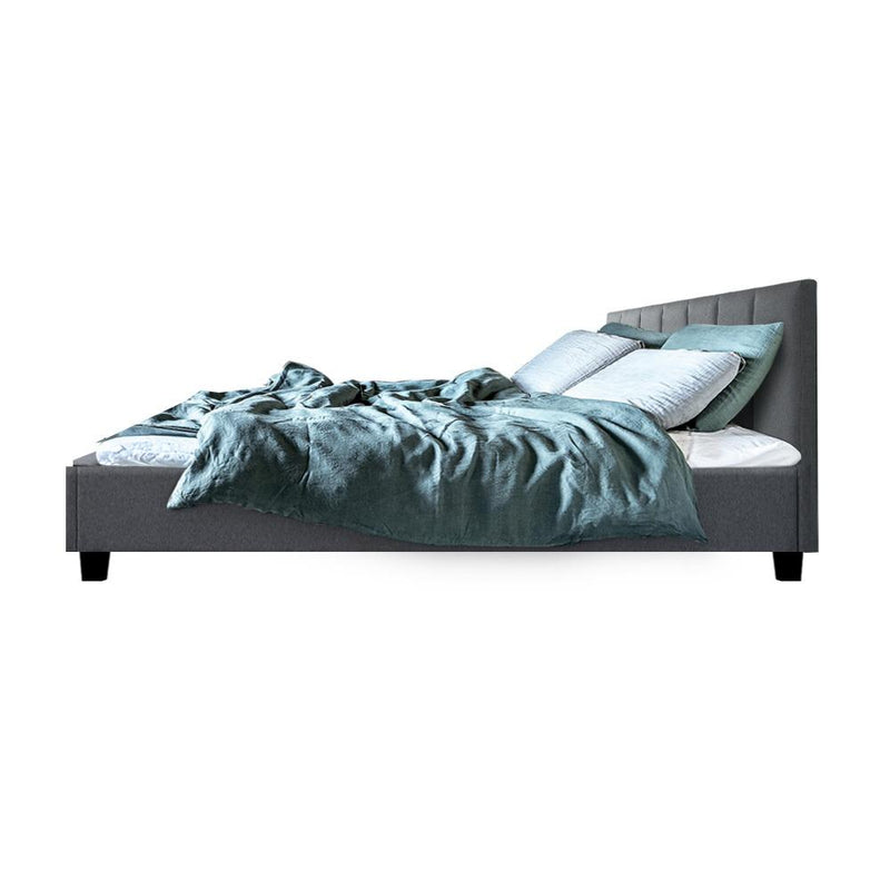 Alma Queen Bed Frame Grey - Furniture > Bedroom - Rivercity House & Home Co. (ABN 18 642 972 209) - Affordable Modern Furniture Australia