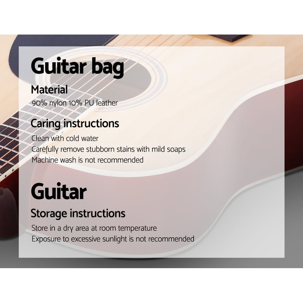 41 Inch Acoustic Guitar Wooden Body Steel String Dreadnought Wood - Audio & Video > Musical Instrument & Accessories - Rivercity House & Home Co. (ABN 18 642 972 209) - Affordable Modern Furniture Australia