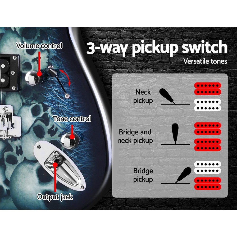 41 Inch Electirc Guitar Humbucker Pickup Switch Full Size Black - Audio & Video > Musical Instrument & Accessories - Rivercity House & Home Co. (ABN 18 642 972 209) - Affordable Modern Furniture Australia