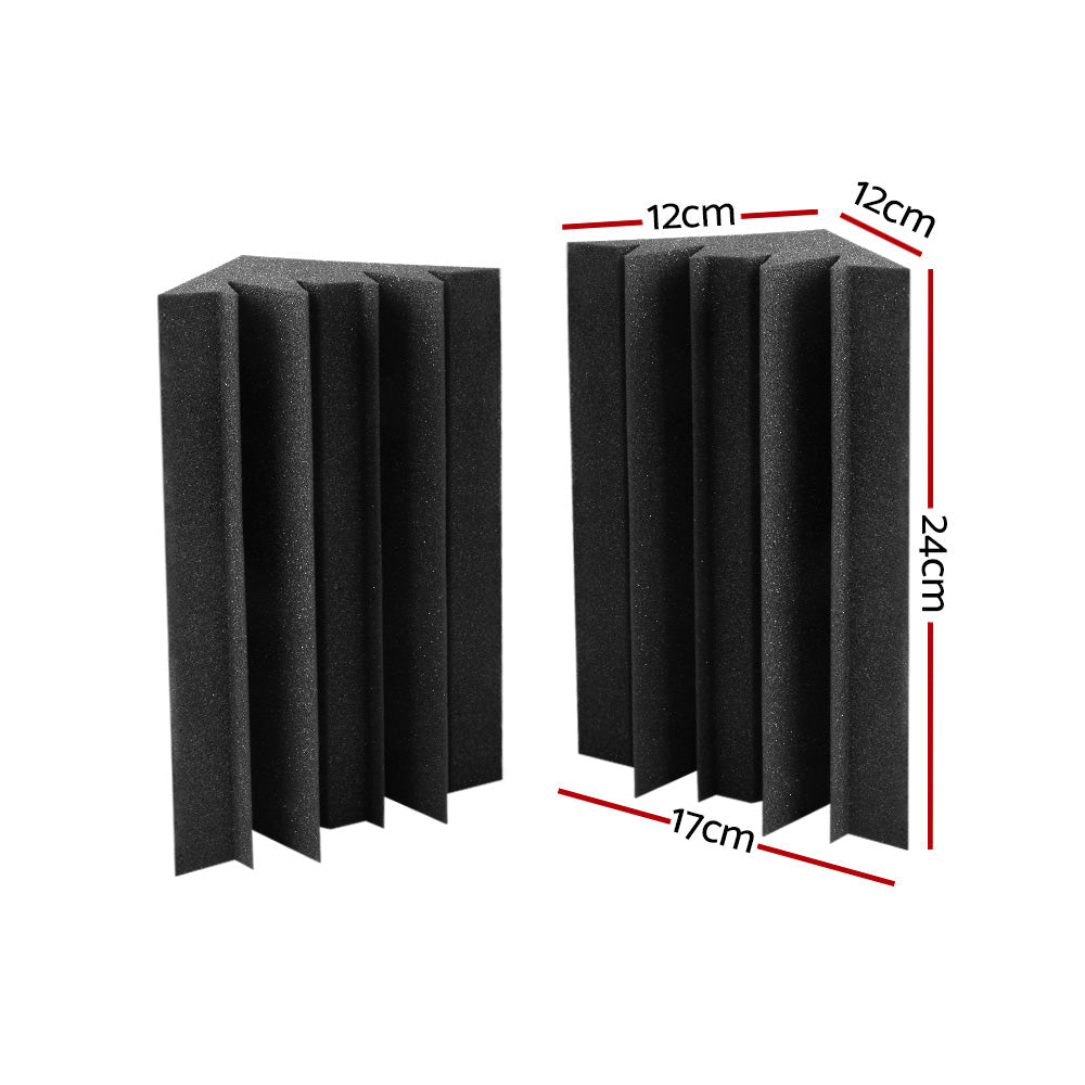 Acoustic Foam 40pcs Corner Bass Trap Sound Absorption Proofing Treatment - Audio & Video > Acoustic Foam - Rivercity House & Home Co. (ABN 18 642 972 209) - Affordable Modern Furniture Australia