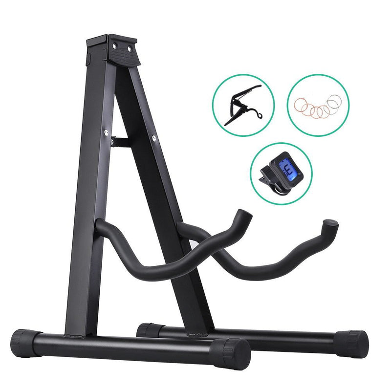 Guitar Stand Folding Portable Floor Rack Holder - Audio & Video > Musical Instrument & Accessories - Rivercity House & Home Co. (ABN 18 642 972 209) - Affordable Modern Furniture Australia