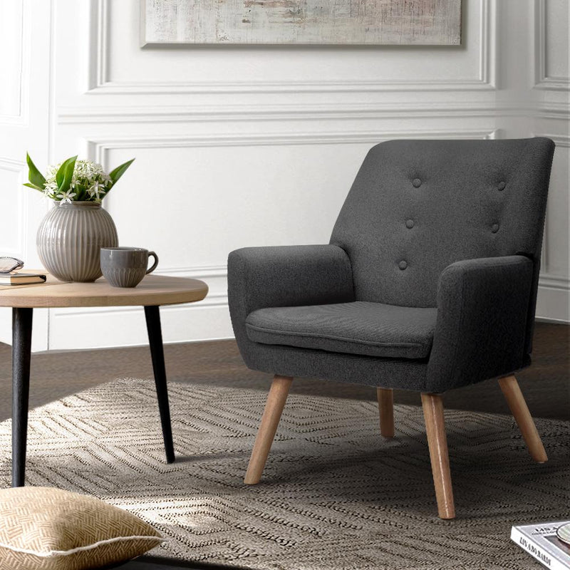 Armchair Tub Single Dining Chair - Rivercity House & Home Co. (ABN 18 642 972 209) - Affordable Modern Furniture Australia