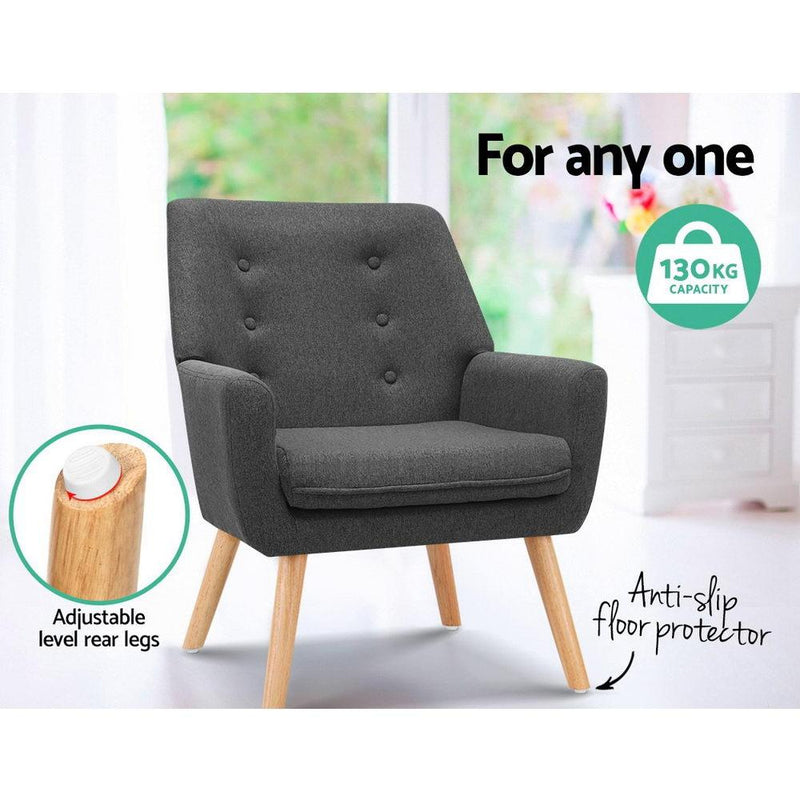Armchair Tub Single Dining Chair - Rivercity House & Home Co. (ABN 18 642 972 209) - Affordable Modern Furniture Australia