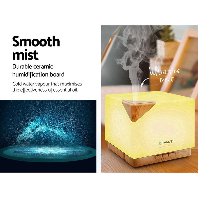 Aroma Diffuser Air Humidifier Night Light 600ml - Rivercity House & Home Co. (ABN 18 642 972 209) - Affordable Modern Furniture Australia