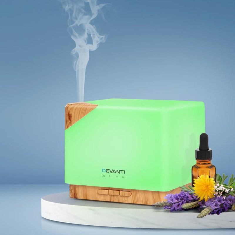 Aroma Diffuser Air Humidifier Night Light 600ml - Appliances > Aroma Diffusers & Humidifiers - Rivercity House And Home Co.