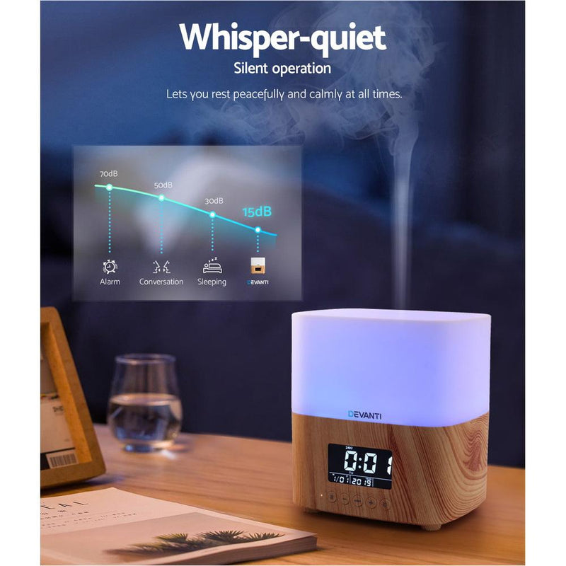 Aroma Diffuser Aromatherapy Humidifier Essential Oil Clock - Rivercity House & Home Co. (ABN 18 642 972 209) - Affordable Modern Furniture Australia