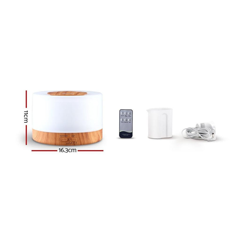 Aroma Diffuser Aromatherapy LED Night Light 500ml Remote Control - Rivercity House & Home Co. (ABN 18 642 972 209) - Affordable Modern Furniture Australia