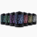 Aroma Diffuser Aromatherapy LED Night Light Iron Air Humidifier Black Forrest Pattern 160ml
