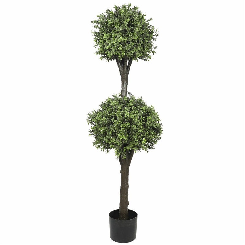 Artificial Topiary Tree (2 Ball Faux Topiary Shrub) 150cm High UV Resistant - Rivercity House & Home Co. (ABN 18 642 972 209) - Affordable Modern Furniture Australia