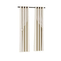 2X 13Set of 2242cm Blockout Sheer Curtains Beige