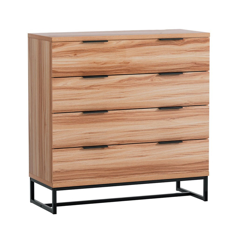 4 Drawer Lowboy Storage Dresser Rust Oak - Furniture > Bedroom - Rivercity House & Home Co. (ABN 18 642 972 209) - Affordable Modern Furniture Australia